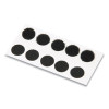Sticky-Back Fasteners, Removable Adhesive, 0.75" Dia, Black, 200/Box