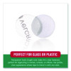 Sticky-Back Fasteners, Complete Sets, 0.75" Dia, Clear, 200/Pack