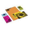 Color Cardstock, 65 Lb Cover Weight, 8.5 x 11, Assorted Bright Colors, 50/Pack