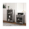 Fallbrook Printer Stand, Engineered Wood, 3 Shelves, 1 Drawer, 50 Lb Capacity, 24" x 20" x 30.25", Smoked Ash