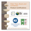 Fiber Bowls, 24 Oz, 7.4 x 7.4 x 2.3, Natural, Paper, 500/Carton