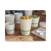 No Tree Paper Bowls, 32 Oz, 4.4" Diameter x 5.8" h, Natural, Sugarcane, 500/Carton
