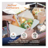 No Tree Rectangular Containers, 32 Oz, 4.7 x 6.8 x 3, Natural, Sugarcane, 300/Carton