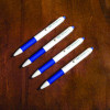 Sarasa Dry X1+ Gel Pen, Retractable, Medium 0.7 Mm, Blue Ink, White/Blue Barrel, 12/Pack