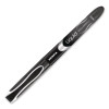Liquid Ink Rollerball Pen, Stick, Extra-Fine 0.5 Mm, Black Ink, Black/Silver Barrel, 12/Pack
