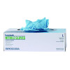 Disposable Examination Nitrile Gloves, Powder-Free, Large, 5 Mil Thick, 9.5" Long, Blue, 100/Box