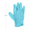 Disposable Examination Nitrile Gloves, Powder-Free, Large, 5 Mil Thick, 9.5" Long, Blue, 100/Box