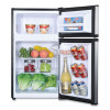 Counter-Height  3.1 Cu. Ft. Two-Door Refrigerator/Freezer, Black/Stainless Steel