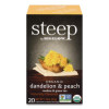 Steep Tea, Dandelion And Peach, 1.18 Oz Tea Bag, 20/Box
