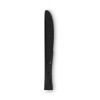 Individually Wrapped Heavyweight Knives, Plastic, Black, 1,000/Carton