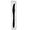 Individually Wrapped Heavyweight Knives, Plastic, Black, 1,000/Carton