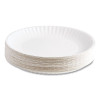 Economy Paper Plates, 9" Dia, White, 100/Pack