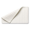 Safti-Grip Bath Mats, White Textured Surface, Suction-Cup Backing, 14" x 22.5", 12/Carton
