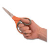 Elite Series Stainless Steel Shears, 8" Long, 3.5" Cut Length, Straight Orange Handle