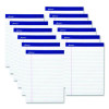 Perforated Writing Pads, Wide/Legal Rule, (50) White 8.5 x 11 Sheets, Dozen