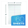 Steno Pads, White Cover, Gregg Rule, (60) Green-Tint 6 x 9 Sheets