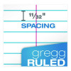 Steno Pads, White Cover, Gregg Rule, (60) Green-Tint 6 x 9 Sheets