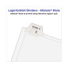 Avery-Style Preprinted Legal Side Tab Divider, 26-Tab, Exhibit F, 11 x 8.5, White, 25/Pack, (1376)