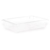 Storplus Polycarbonate Food Storage Container, 8.5 Gal, 18 x 26 x 6, Clear, Plastic