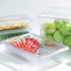 Storplus Polycarbonate Food Storage Container Colander, 18 x 26 x 5, Clear, Plastic