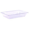 Storplus Polycarbonate Food Storage Container Colander, 18 x 26 x 5, Clear, Plastic