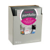Eight-Pocket Portfolio, Polypropylene, 8.5 X 11, Smoke/Smoke