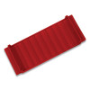 Stackable Plastic Coin Tray, Accommodates $5 In Pennies, 3.75" x 11.5" x 1.5", Red