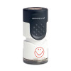 Pre-Inked Round Stamp, Smiley, 0.63" Dia, Red