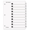 Onestep Printable Table Of Contents And Dividers, 10-Tab, 1 To 10, 11 x 8.5, White, White Tabs, 1 Set