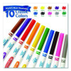 Ultra-Clean Washable Markers, Fine Line Precision Bullet Tip, Assorted Colors, 10/Box