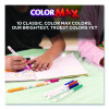 Ultra-Clean Washable Markers, Fine Line Precision Bullet Tip, Assorted Colors, 10/Box