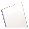 Superior Image Slanted Sign Holder, Top Loading, Portrait, 8.5 x 11 Insert, Clear