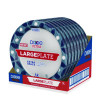 Heavy Duty Disposable Dinnerware, Large Plate, Paper, 11.5" Dia, Floral, Blue/Yellow/White, 12/Pack