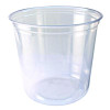 Recycleware Round Deli Container, 24 Oz, 4.6" Diameter x 3.6" h, Clear, Plastic, 500/Carton