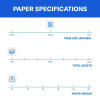 Colors Print Paper, 20 Lb Bond Weight, 8.5 x 14, Canary, 500/Ream