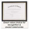 Economy Framed Achievement/Appreciation Awards, 11 X 8.5, Horiztontal Orientation, White With Black Border