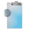 Plastic Clipboards With 12" Ruler Markings, 0.5" Clip Capacity, Holds 8.5 x 11 Sheets, Clear