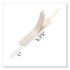 Self-Adhesive Two-Prong Folder Fastener Bases, 1" Capacity, 2.75" Center To Center, Brown, 100/Box