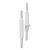 Self-Adhesive Two-Prong Folder Fastener Bases, 1" Capacity, 2.75" Center To Center, Brown, 100/Box