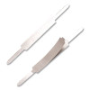Self-Adhesive Two-Prong Folder Fastener Bases, 1" Capacity, 2.75" Center To Center, Brown, 100/Box