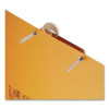 Self-Adhesive Two-Prong Folder Fastener Bases, 1" Capacity, 2.75" Center To Center, Brown, 100/Box