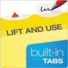 Ready-Tab Colored Reinforced Hanging Folders, Letter Size, 1/5-Cut Tabs, Yellow, 25/Box