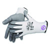 Great White 3Gx Seamless Knit Dyneema Diamond Blended Gloves, En388: 4542, Large, White/Gray, Pair