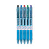 B2p Bottle-2-Pen Recycled Ballpoint Pen, Retractable, Medium 1 Mm, Assorted Ink Colors, Translucent Blue Barrel, 5/Pack