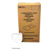 Foam Hinged Lid Containers, 9 x 9 x 3, White, Foam, 200/Carton
