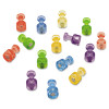 Magnetic Push Pins, 0.75" Long, 0.38" Diameter, Assorted Colors, 20/Pack