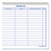 Visitors Log Book, Blue/White/Red Cover, 11 X 8.5 Sheets, 50 Sheets/Book