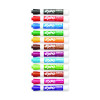 Low-Odor Dry-Erase Marker, Broad Chisel Tip, Assorted Colors, 12/Box