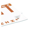 Alphaz Color-Coded First Letter Combo Alpha Labels, H/u, 1.16 X 3.63, Dark Brown/White, 5/Sheet, 20 Sheets/Pack