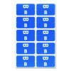 Alphaz Color-Coded Second Letter Alphabetical Labels, B, 1 X 1.63, Dark Blue, 10/Sheet, 10 Sheets/Pack